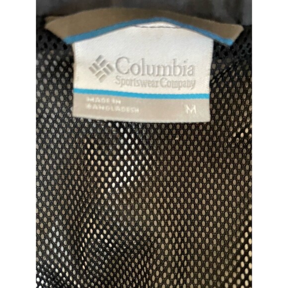Columbia Rain Jacket Women’s  Black Pouration Hooded Breathable Venting SZ M - Picture 6 of 13